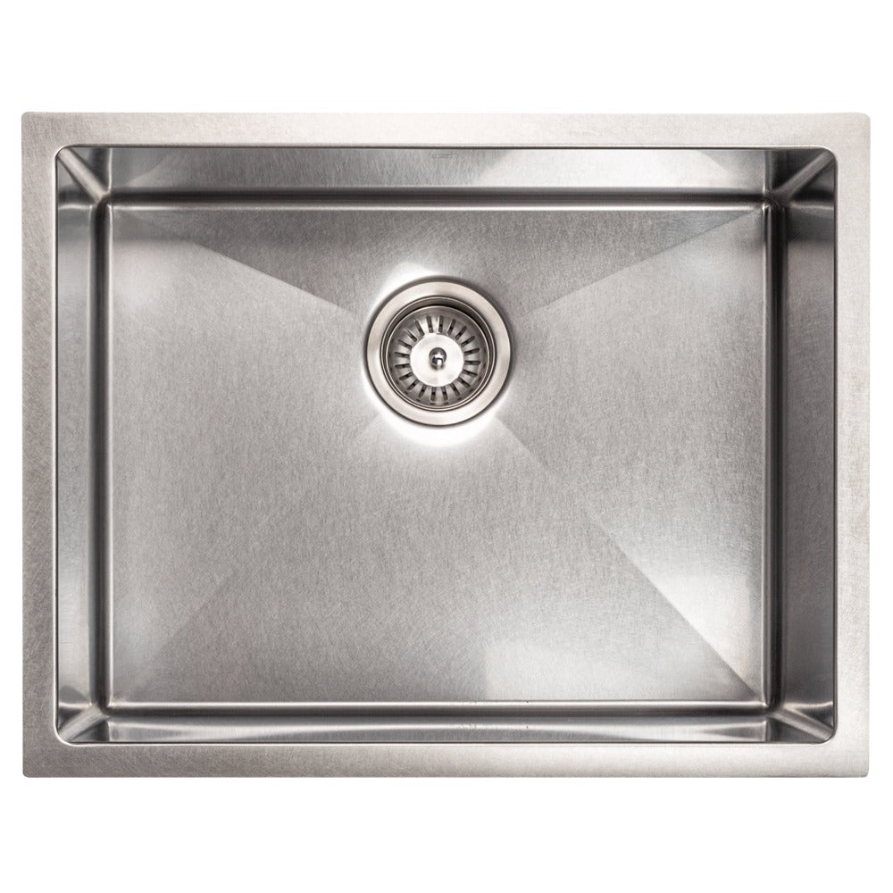 ZLINE 23-Inch Undermount Single Bowl Kitchen Sink - Satin Stainless Steel with Bottom Grid (Model SRS 23S) | Perfect for Modern Kitchens, Remodeling & Small Space Homes