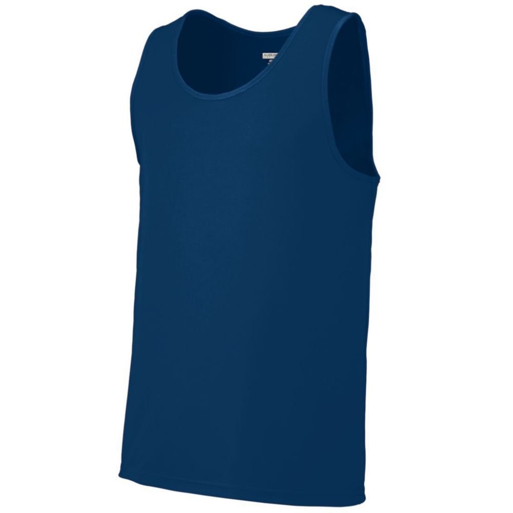 Augusta Sports Training Tank Top for Youth - Navy Blue, Size Large | Perfect for Basketball, Soccer & Gym Workouts