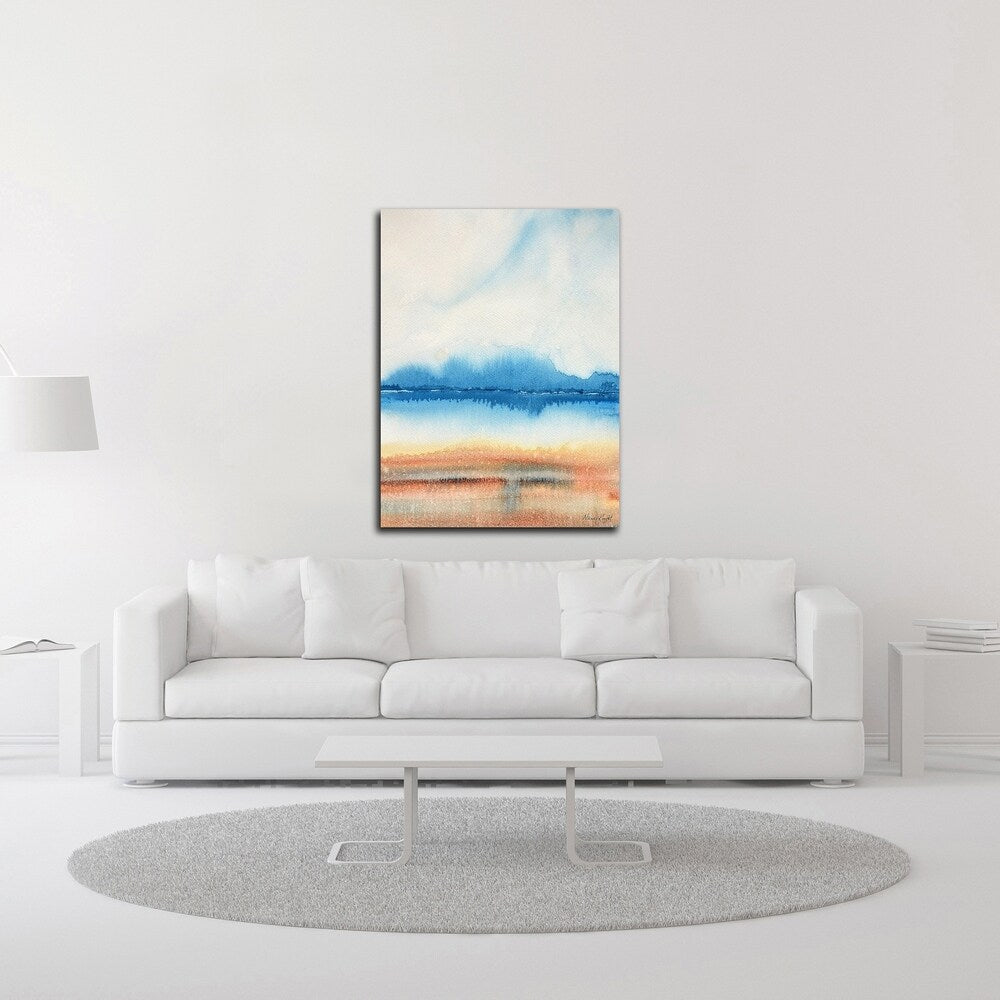 Beachscape by Nancy Knight - Stunning Canvas Wall Art Print, Ready to Hang - Perfect for Living Room, Bedroom & Beach House Decor