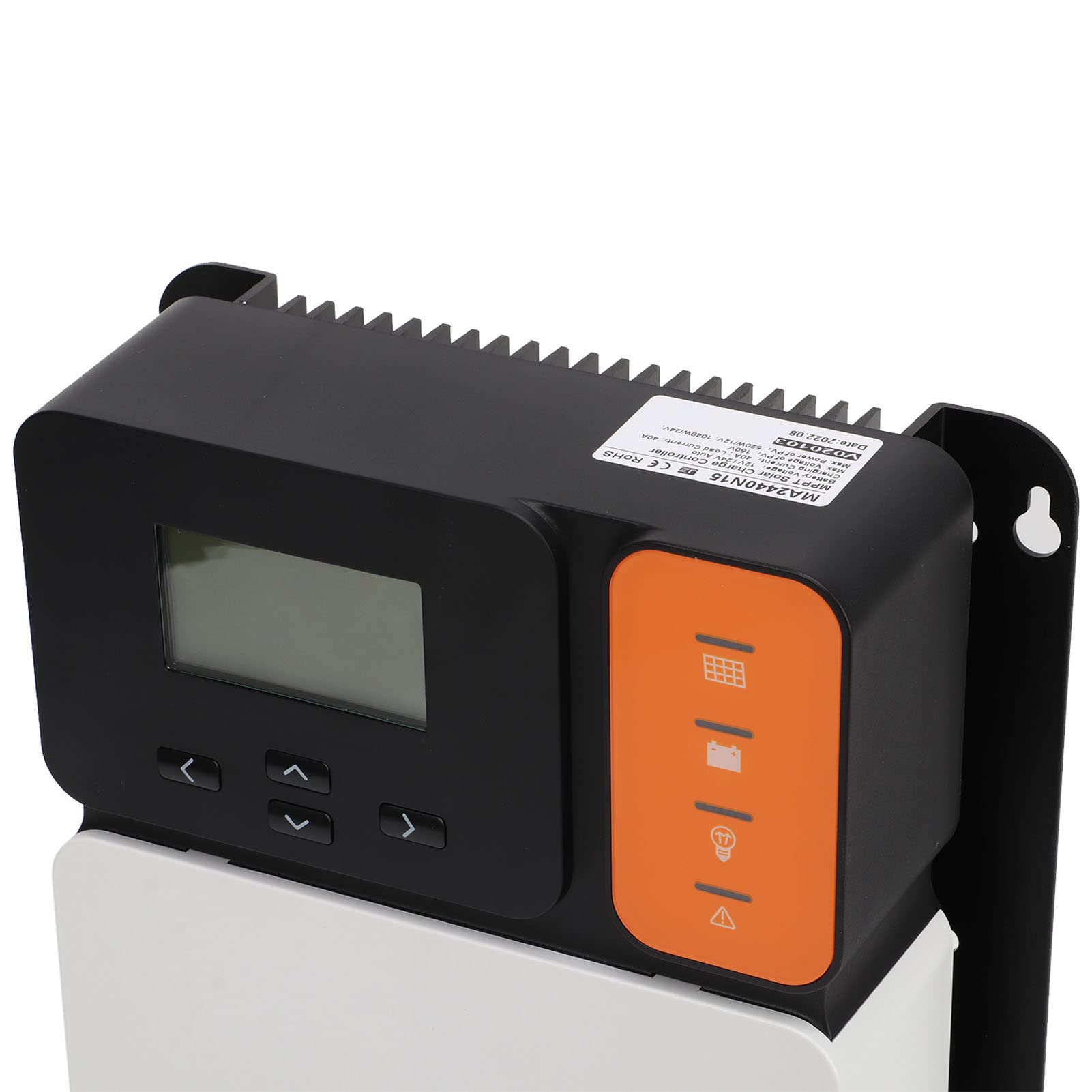 40A MPPT Solar Charge Controller 12V/24V Auto - 99.9% High Efficiency with Charge/Discharge Protection - Compatible with Solar Panels & Batteries for Off-Grid PV Systems - Perfect for RV, Marine, Cabin & Home Solar Power Management