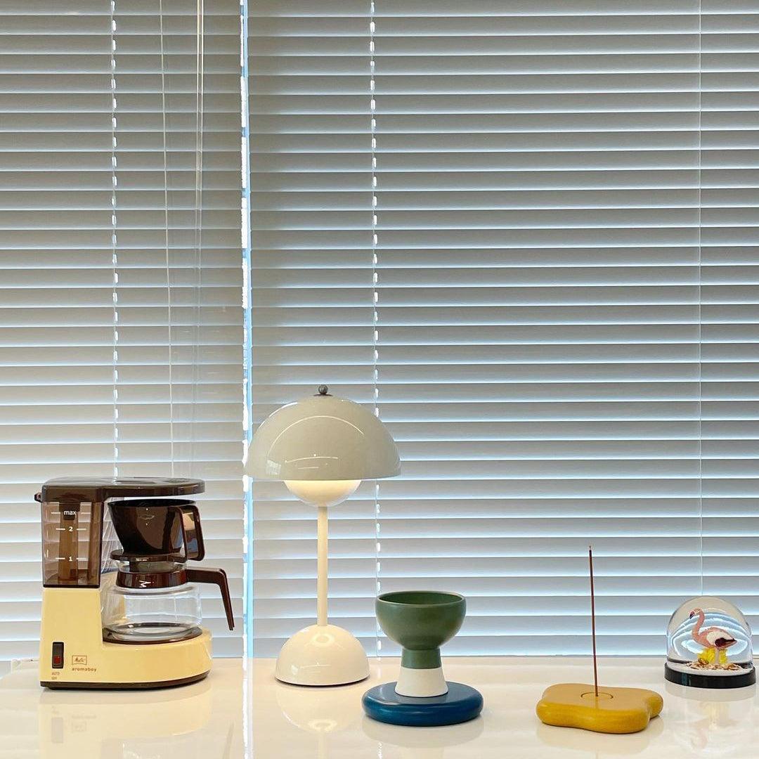 Portable Flowerpot Table Lamp - USB Rechargeable, Adjustable Brightness, Perfect for Bedroom, Living Room & Office Decor