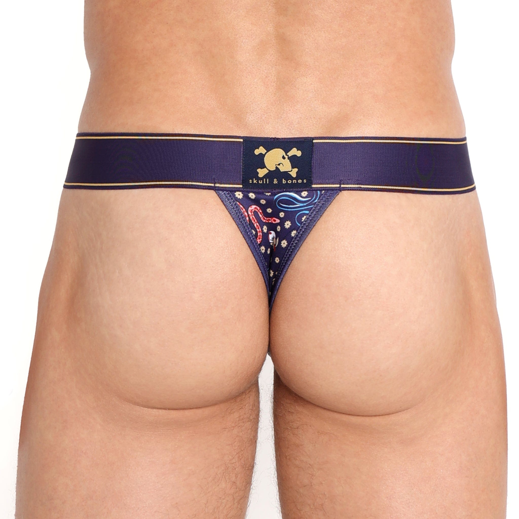 Ditsy Snake Floral Thong for Women - Sexy Lingerie Panties for Date Night & Boudoir Photography