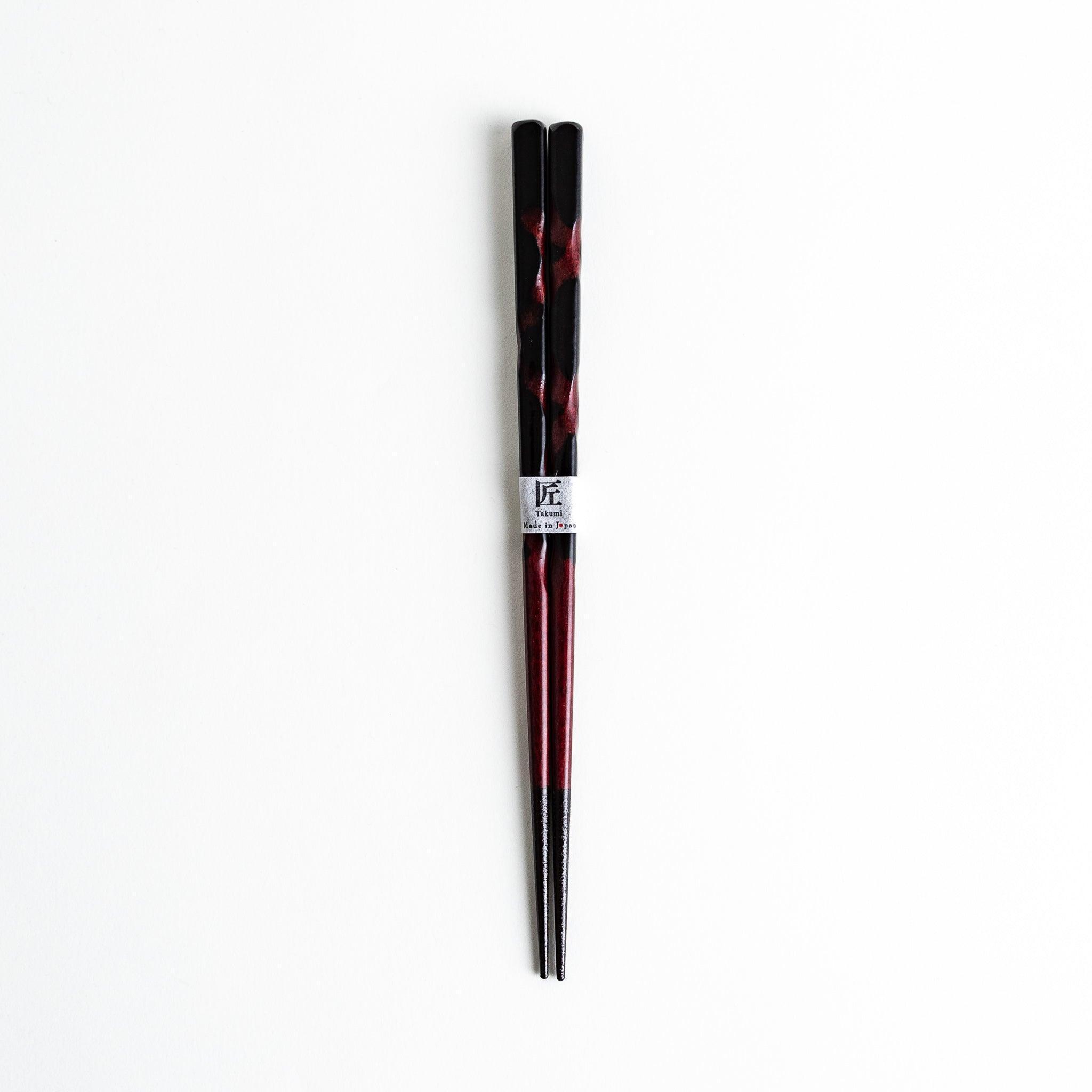 Handcrafted Lacquered Wooden Chopsticks - Artisan Carved Asian Dining Utensils for Sushi, Ramen & Home Kitchen Use