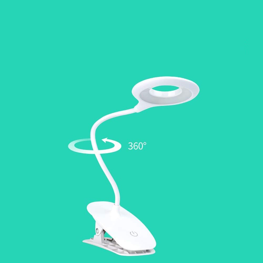 Modern LED Eye Protection Desk Lamp - Rechargeable Portable Reading Light with 360° Rotation & Touch Dimming for Students, Office, Bedroom - Perfect for Study, Work & Night Reading