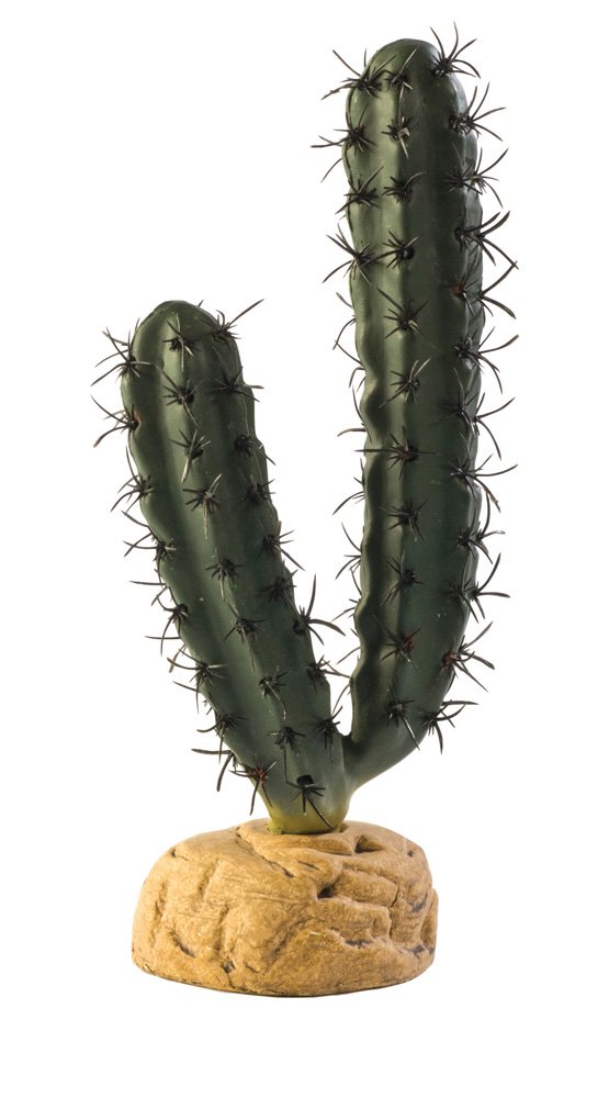 Exo Terra Finger Cactus Terrarium Plant - Realistic Fake Succulent for Reptile Habitat & Desert Decor - Perfect for Bearded Dragon Tanks, Gecko Enclosures & Home Office Decor