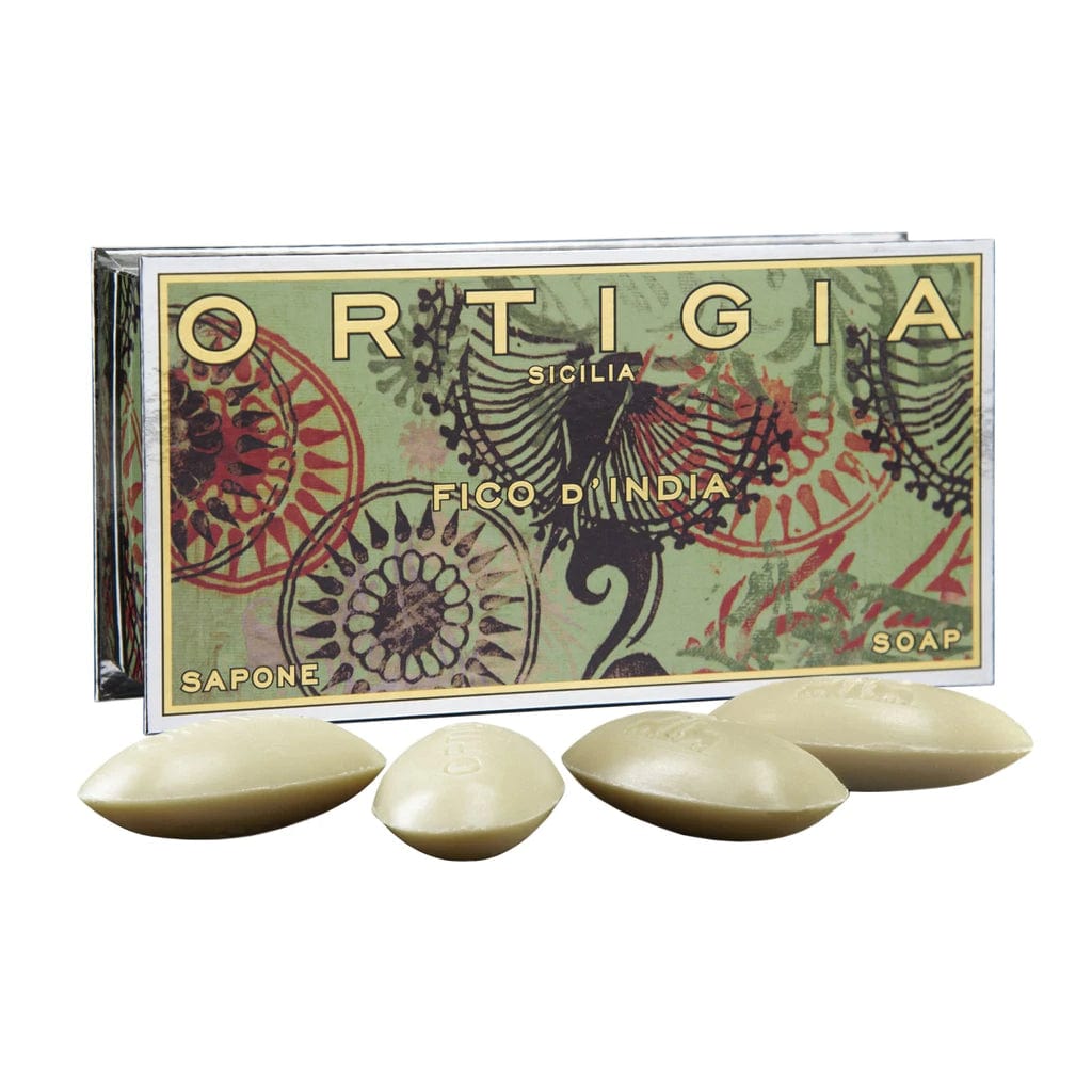 Organic Fico D'India Soap Box Set of 4 | Natural Prickly Pear Soap Bars for Dry & Sensitive Skin | Perfect for Daily Cleansing, Gift Sets & Spa Day