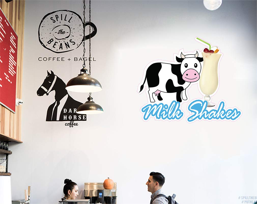 Custom Food Truck Decals - Milkshakes & Concession Vinyl Stickers for Restaurants (14