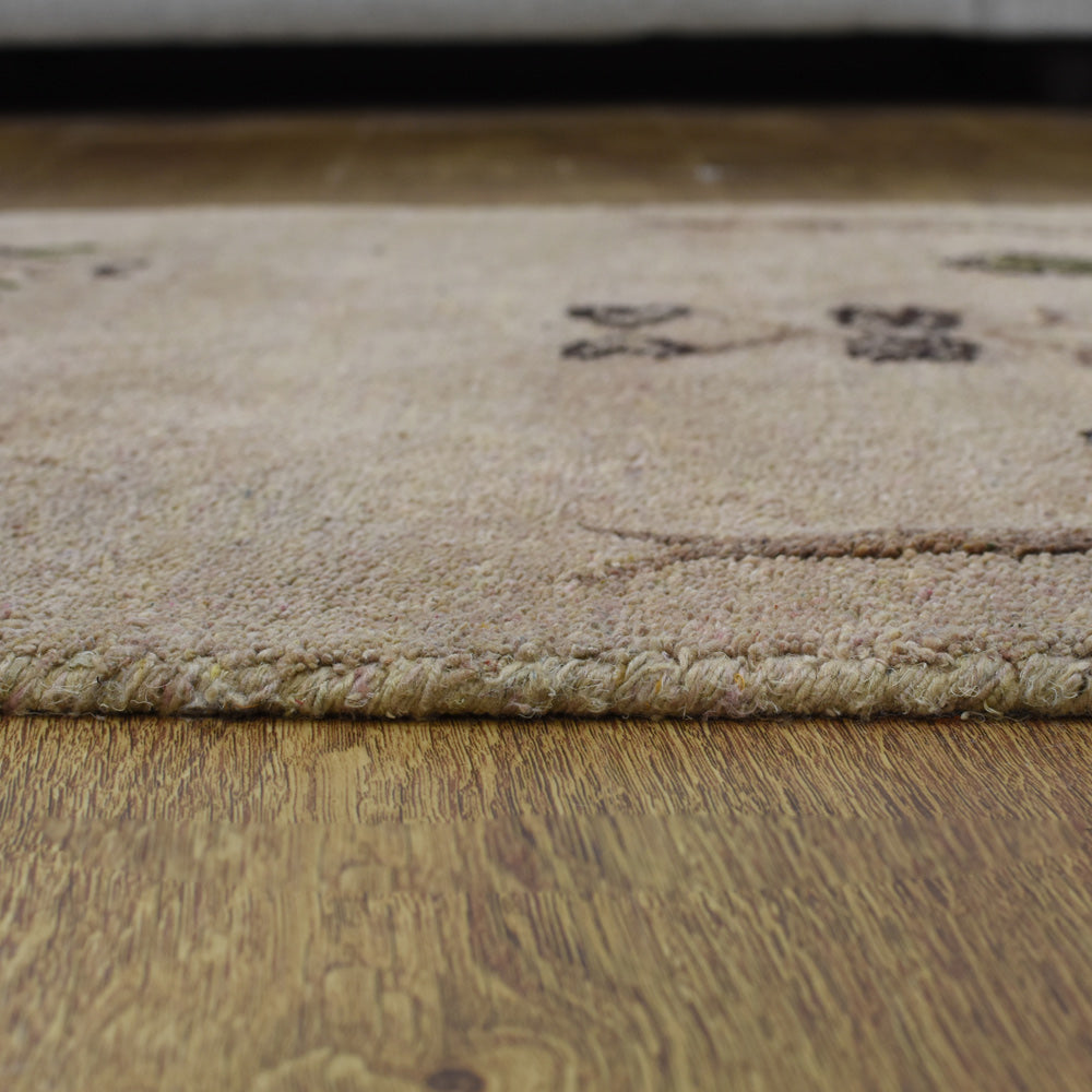 Hand Knotted Bohemian Style Rug - Soft & Durable for Living Room, Bedroom, or Office Decor