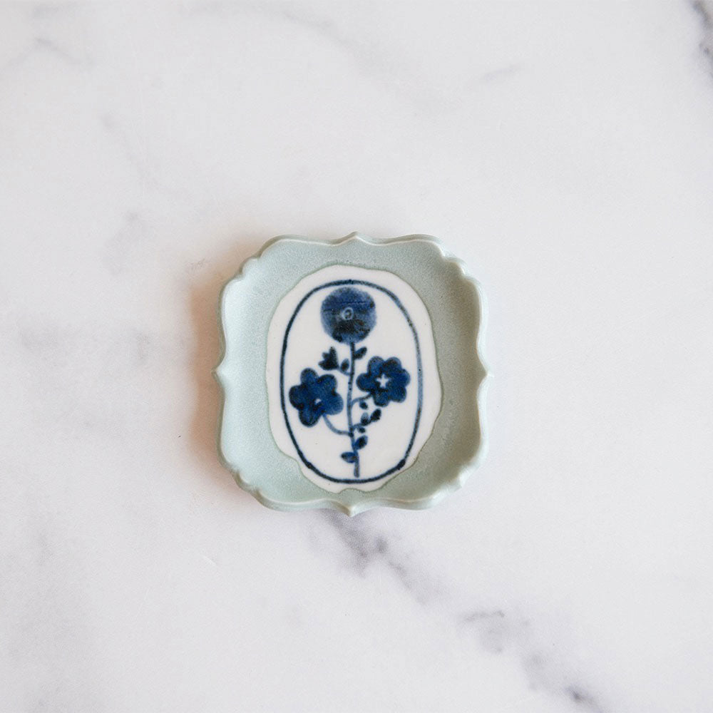 Hand Painted Petite Ceramic Tray - Small Decorative Dish for Jewelry, Keys & Trinkets | Perfect for Home Decor, Vanity Organizer & Gift Giving