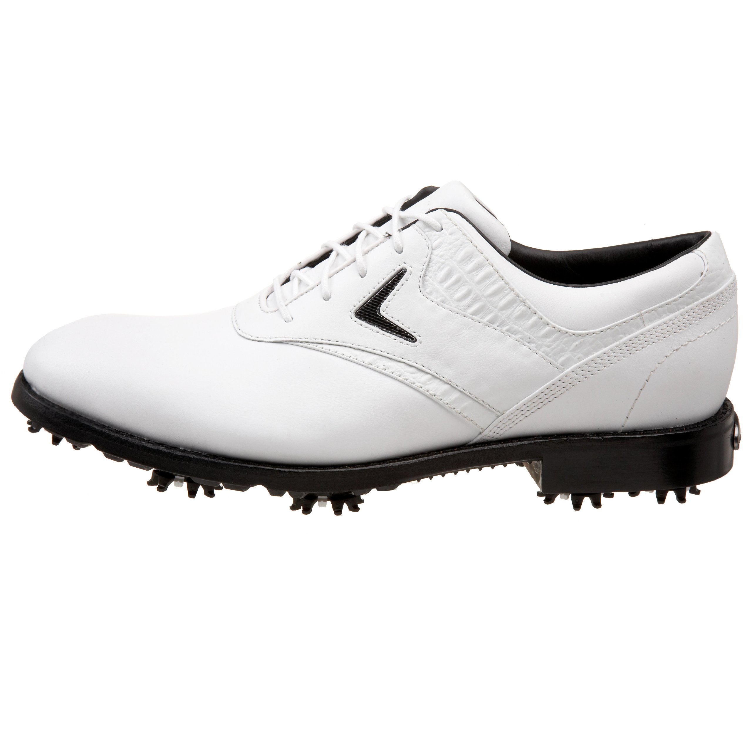Callaway Men's Ft Chev Saddle Golf Shoes - Comfortable Spiked Golf Shoes for Men - Perfect for Walking Courses & Driving Range Practice
