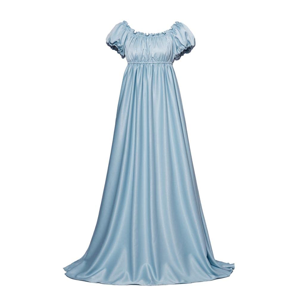 Elegant Daphne Regency Dress for Women - High Waist Jane Austen Inspired Ball Gown | Perfect for Historical Reenactments, Tea Parties & Costume Events
