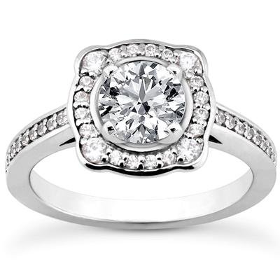 1.23 Carat TW Round Diamond Engagement Ring & Wedding Band Set - Modern Style, Form Fit Matching for Proposals, Anniversaries & Bridal Jewelry