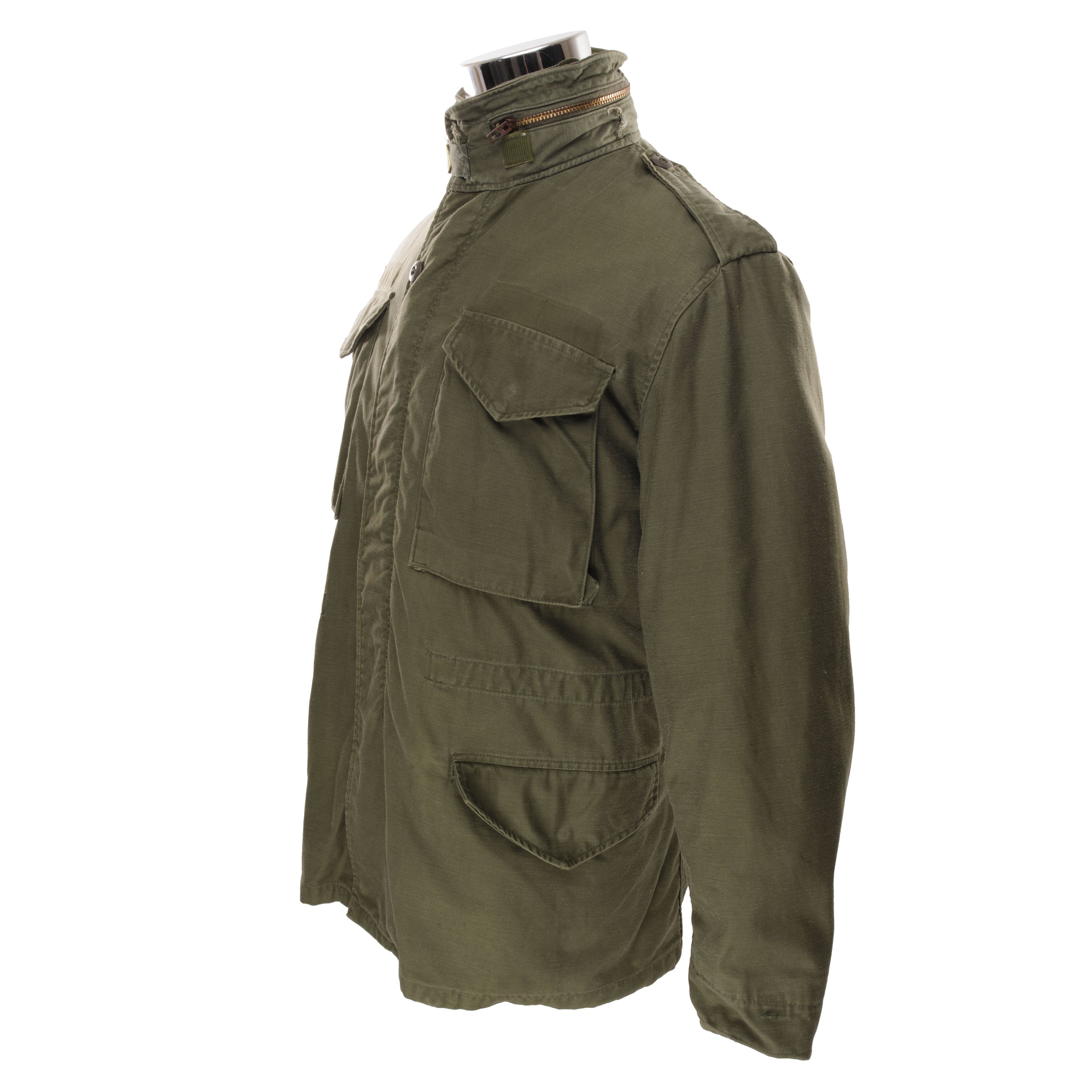 Vintage US Army M-1965 M65 Field Jacket - 1981 Small Regular Size - Military Green Outerwear for Outdoor Camping & Hiking