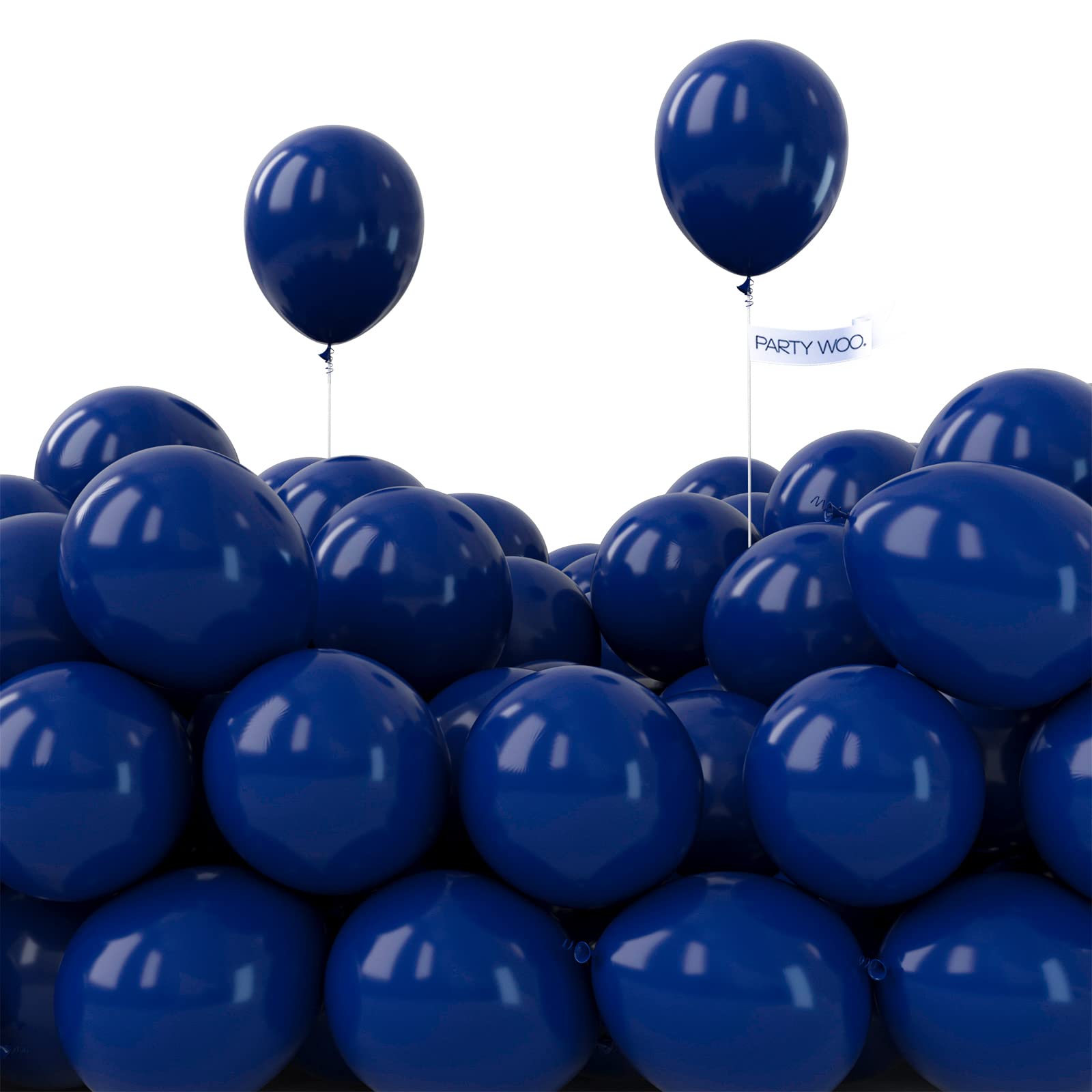 PartyWoo Nile Blue Balloons - 50 Pack 5 Inch Dark Blue Latex Balloons for Balloon Garland, Balloon Arch, Party Decorations, Birthday Party, Baby Shower, Wedding & Graduation Decor - Premium Quality Party Supplies for Indoor & Outdoor Events