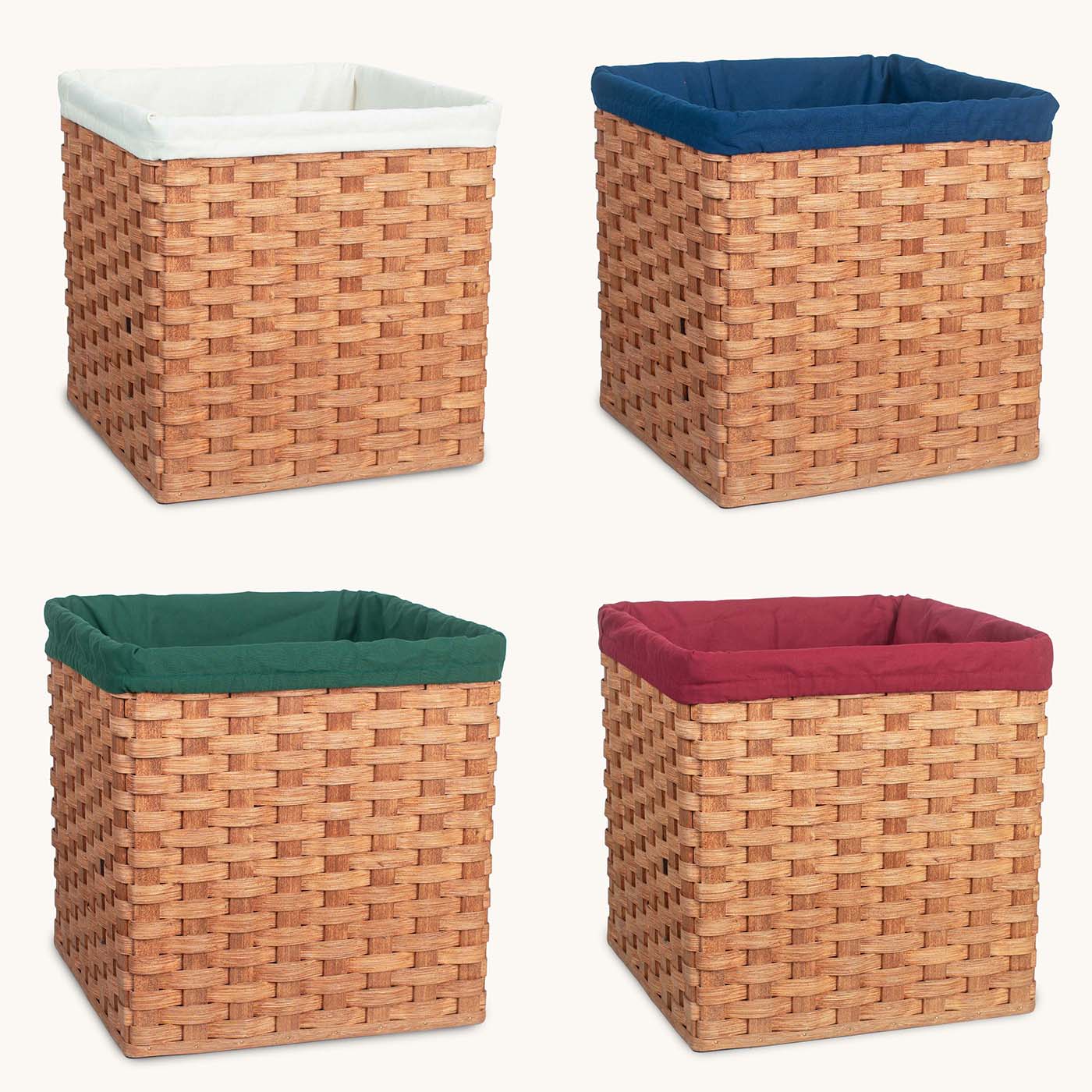14 Cube Storage Basket Fabric Liner - Organizer for Shelves, Closet, and Kids' Room - Perfect for Home, Office, and Nursery Organization