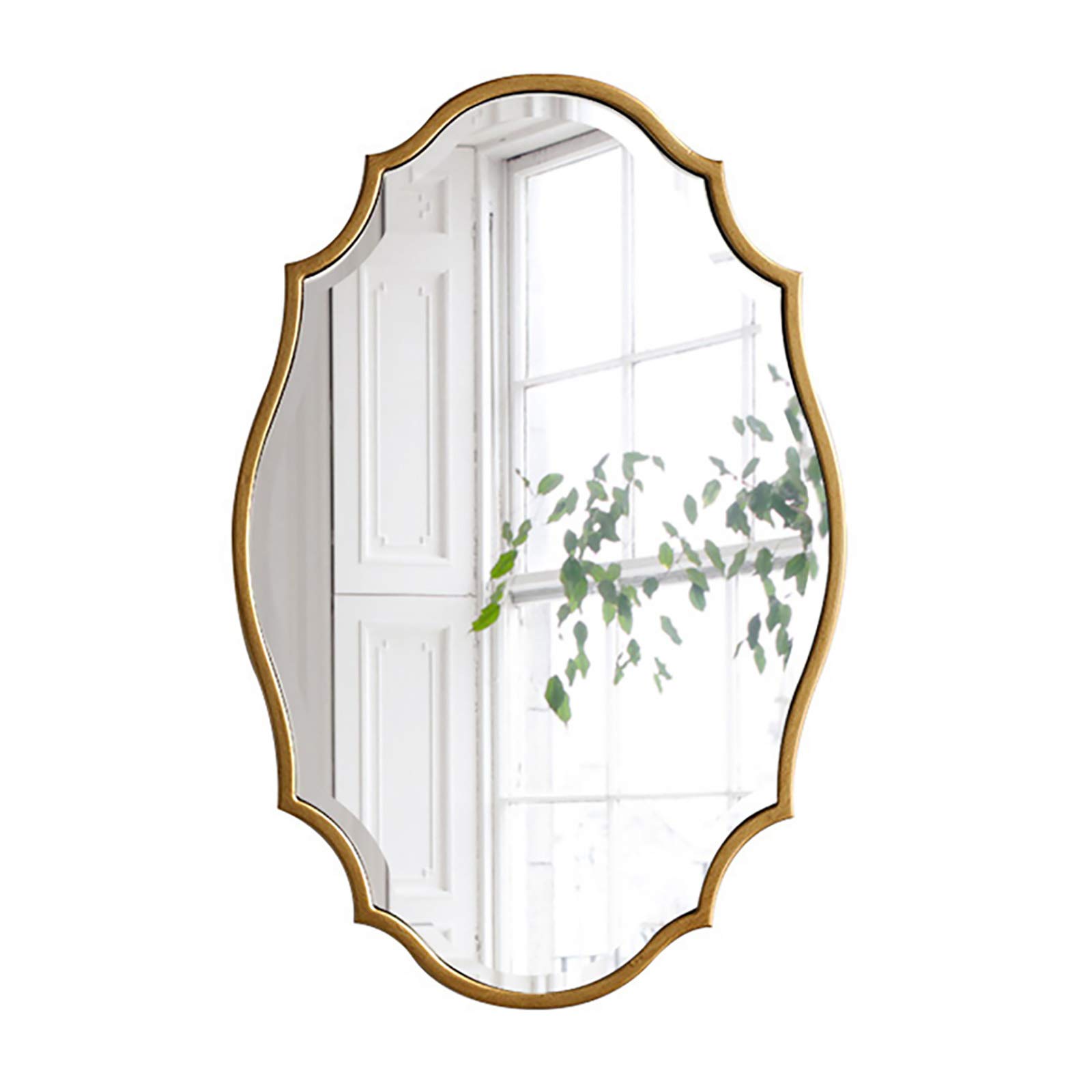 XIAOQIAO Retro Vanity Mirror - HD Glass Wall Mirror for Bathroom & Bedroom Decor