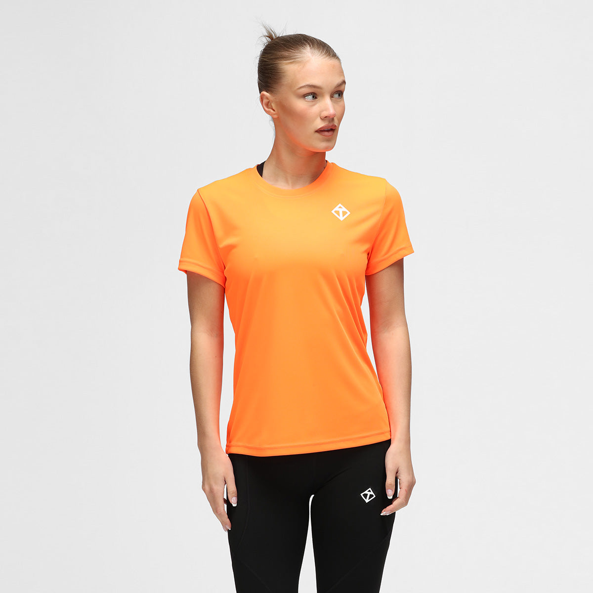 Orange Diamond Women's Performance T-Shirt - Breathable & Moisture-Wicking Activewear for Gym, Running & Yoga