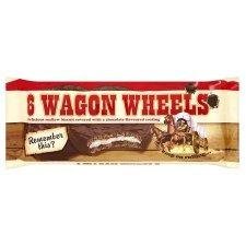 Burtons Original 6 Wagon Wheels Chocolate Biscuits - Pack of 6 | Classic British Treats for Tea Time, Lunchboxes & Snacking