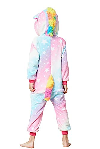 Unicorn Onesie Costume for Adults & Kids - Soft Animal Pajamas for Halloween Cosplay, Christmas Party, Sleepwear & Loungewear