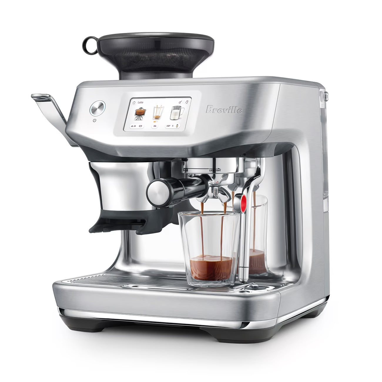 Breville Barista Touch Impress Espresso Machine - Automatic Coffee Maker with Touch Screen for Home Barista | Perfect for Latte, Cappuccino & Espresso Drinks