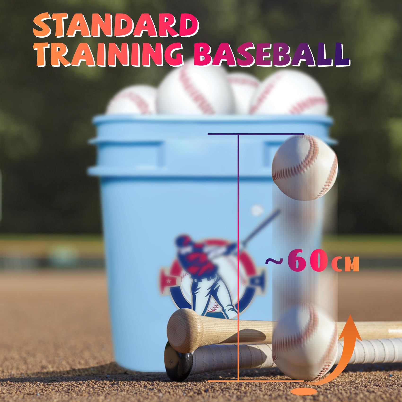 Standard Size T-Ball Training Baseballs - Soft & Safe Reduced Impact Baseballs for Kids | Unmarked Practice Balls for League Play, Pitching, Hitting, Batting & Fielding | Great for Autographs & Youth Baseball Training (Pack of 3)