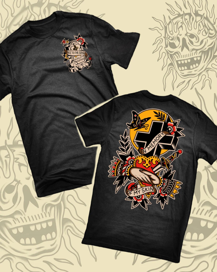 Take To The Grave In Memory T-Shirt - Black - Comfortable Memorial Shirt for Loved Ones - Perfect for Remembrance Events & Everyday Wear