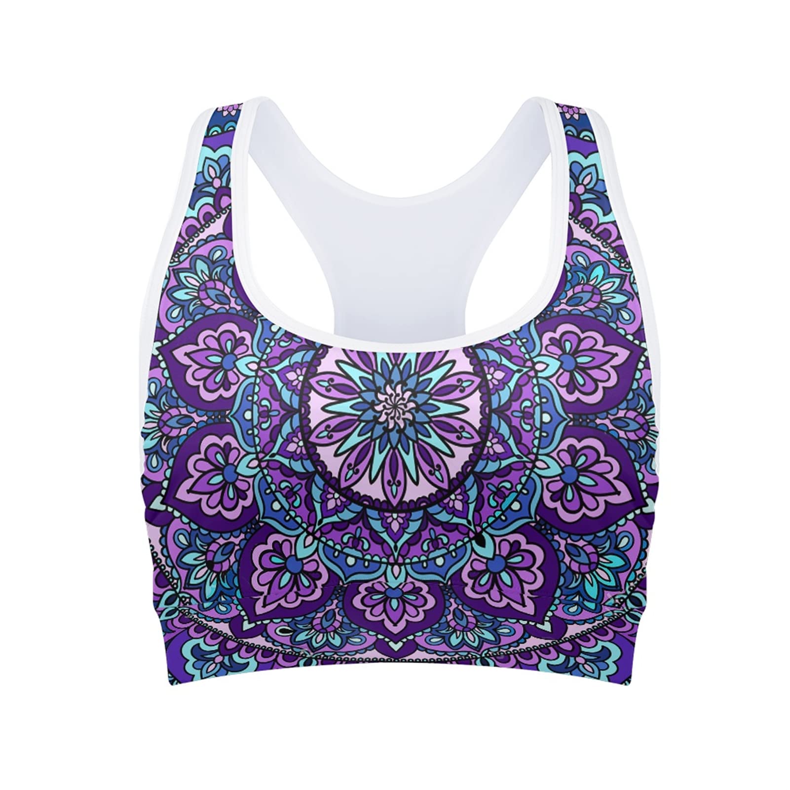 UNICEU High Impact Sports Bras for Women - Racerback Padded Workout Bras for Running, Fitness, Pilates & Yoga - Breathable Activewear for Gym & High Intensity Training