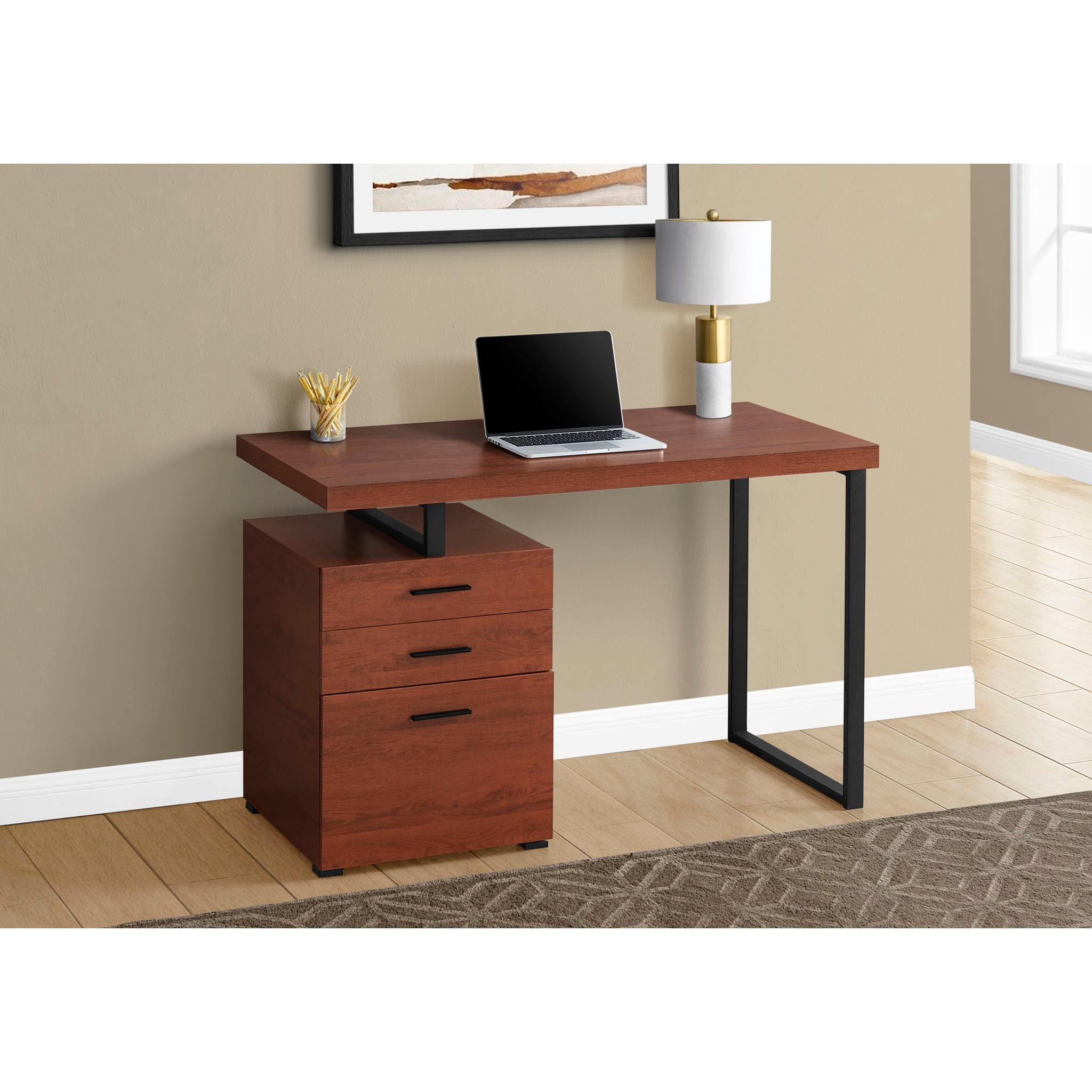 60 Inch Large Computer Desk for Home Office - Modern Writing Workstation with Sturdy Frame - Perfect for Remote Work, Gaming & Study