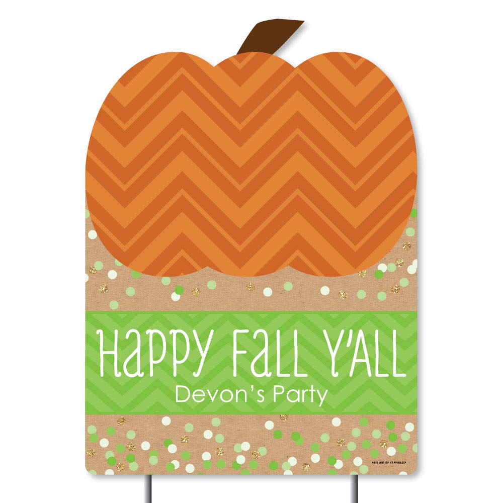 Personalized Pumpkin Patch Yard Sign - Custom Fall Halloween Thanksgiving Party Decorations - Perfect for Outdoor Welcome Signs, Seasonal Home Decor & Themed Events