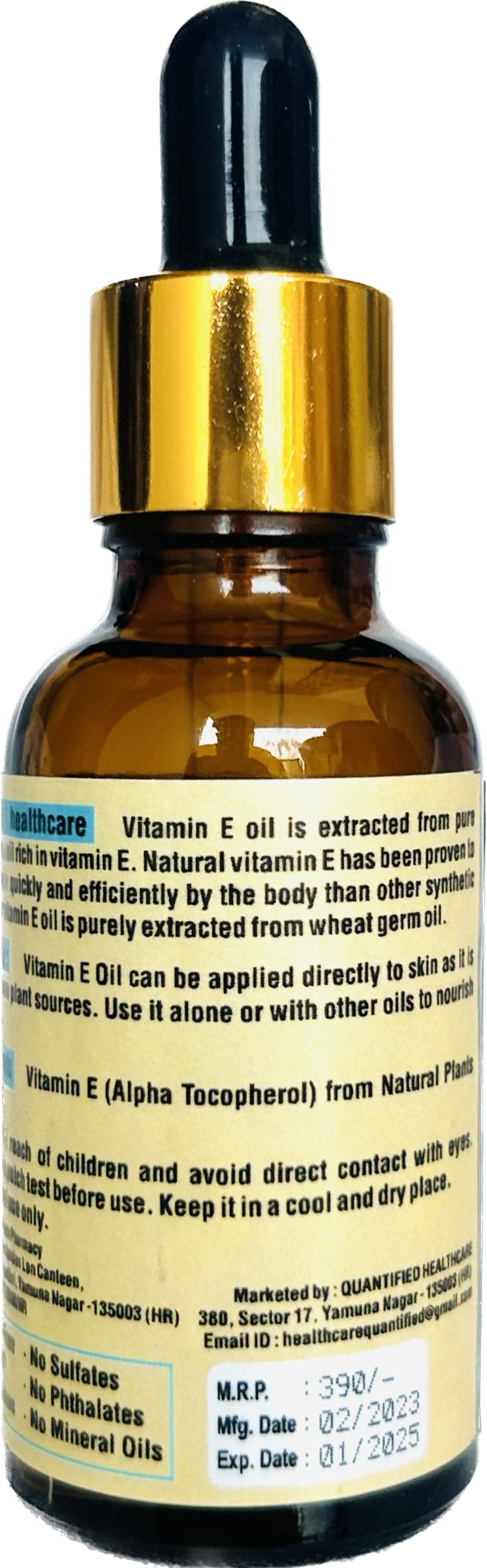 Vitamin E Oil for Face, Skin, Hair & Nails | Natural Moisturizer & Antioxidant | Dry Skin Care, Hair Growth & Nail Strength | Perfect for Daily Skincare Routine & Beauty Regimen