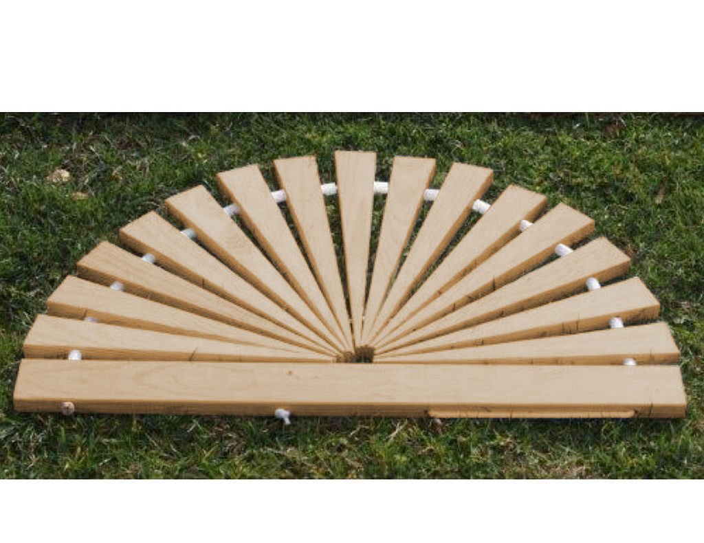 Premium Red Cedar Roll-Up Doormat - Natural & Durable Welcome Mat for Home Entryway - USA Made Furniture Barn Doormat for Porch, Patio & Front Door Decor