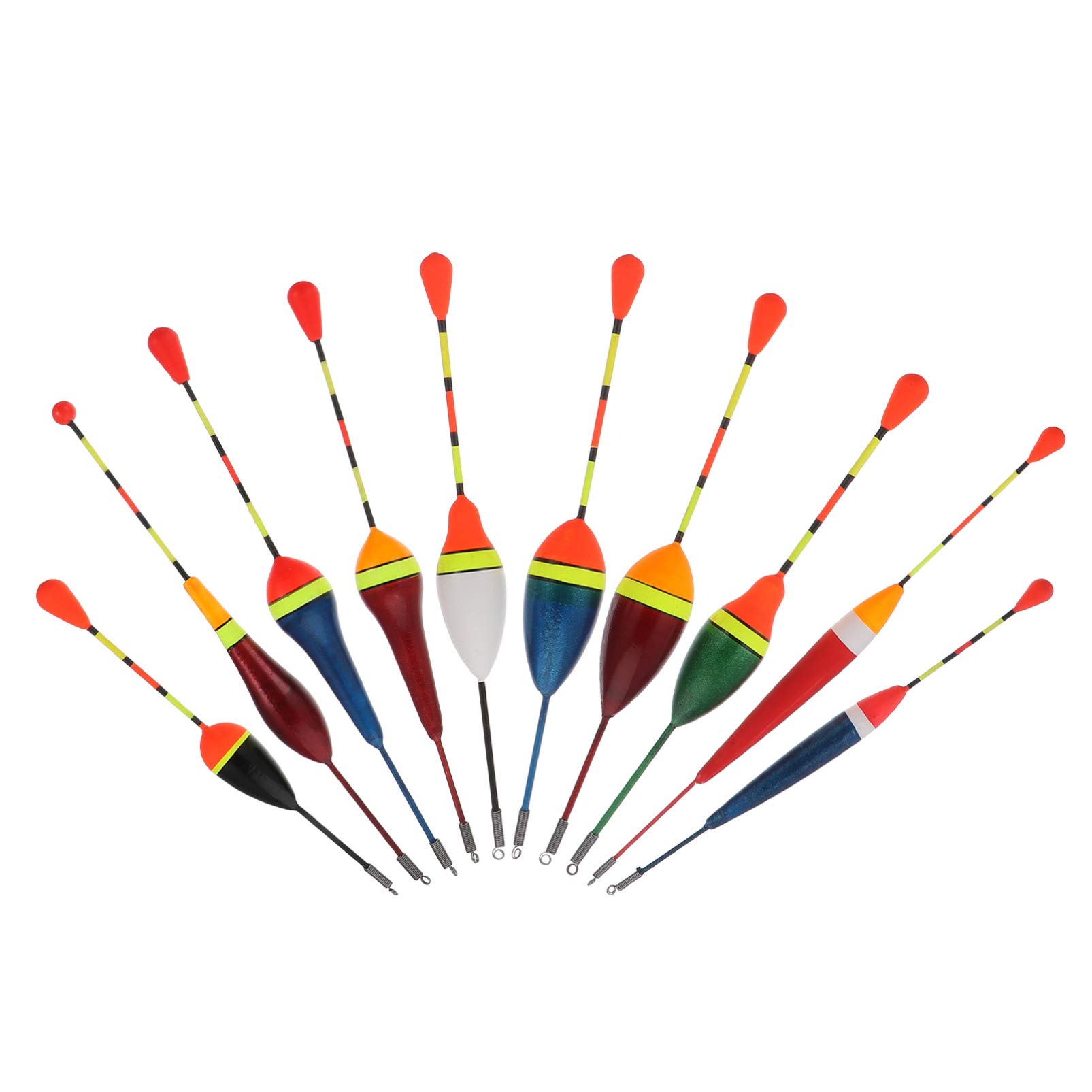INOOMP 30 Pcs Float Fishing Tackle Kit - Foam Bobbers, Corks, Line Stoppers & Light Sticks for Freshwater & Saltwater Fishing | Perfect for Bass, Trout & Catfish Angling Accessories