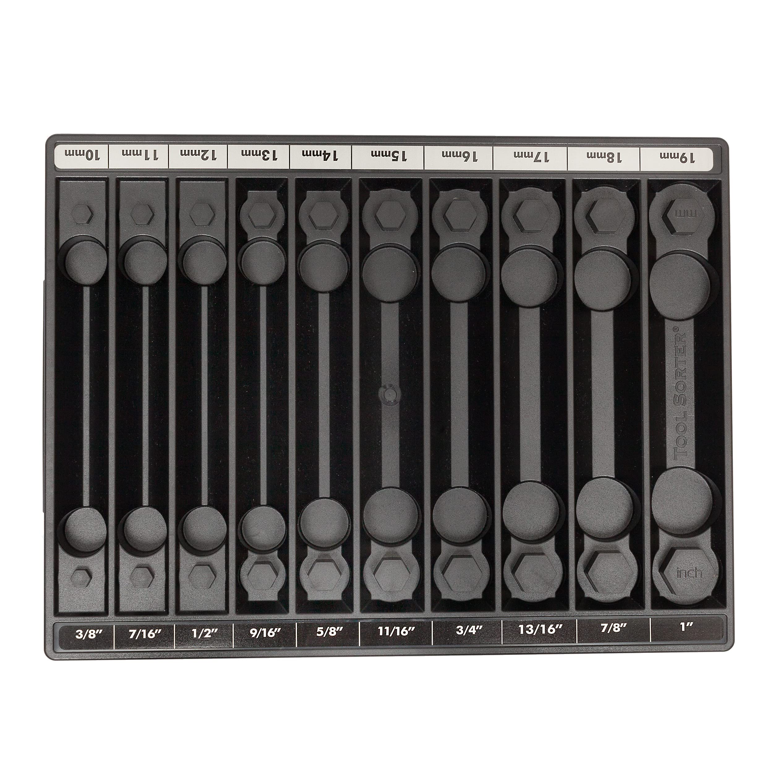 Black Socket Organizer Set - Heavy Duty Tool Storage Case for Mechanics & DIY Enthusiasts - Perfect for Garage, Workshop & Auto Repair
