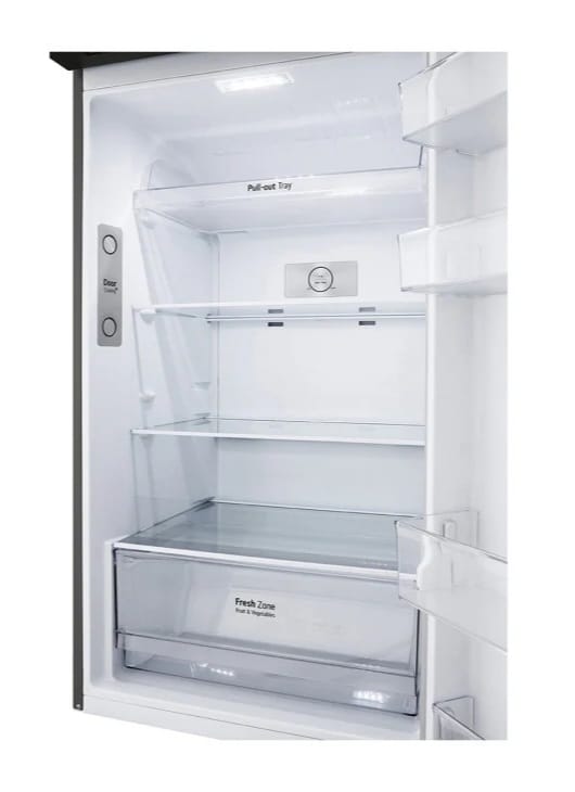 LG 18Cu Ft Smart Inverter Refrigerator in Silver - Energy Efficient French Door Fridge with GNB 562GVEP Compressor | Perfect for Modern Kitchens & Open Floor Plans