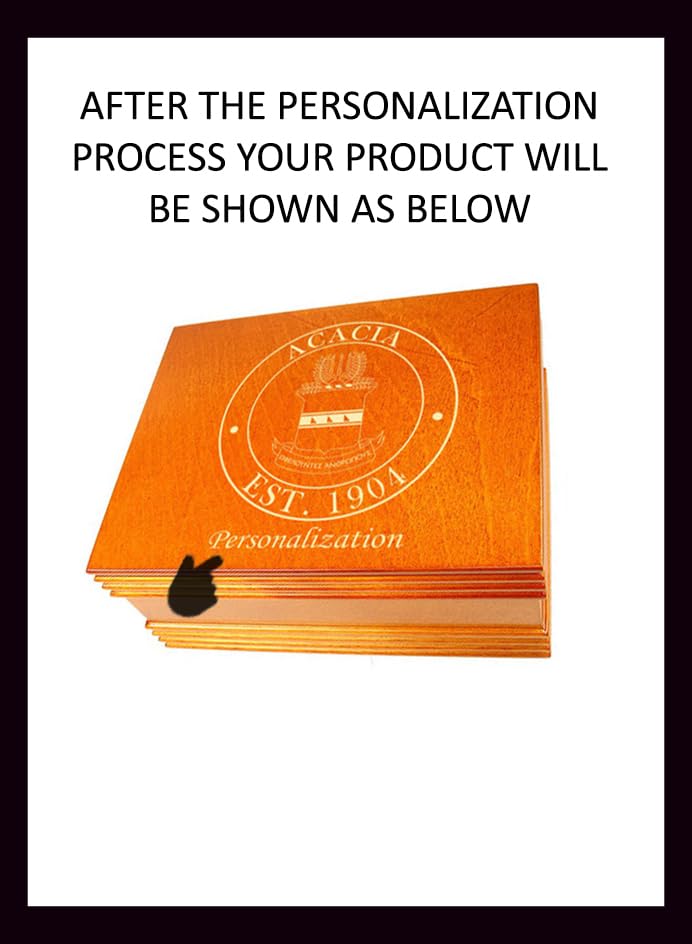 Greekgear Gamma Phi Beta Keepsake Box - Premium Wooden Jewelry Storage for Sorority Sisters | Perfect for Gifts, Memorabilia & Sisterhood Keepsakes