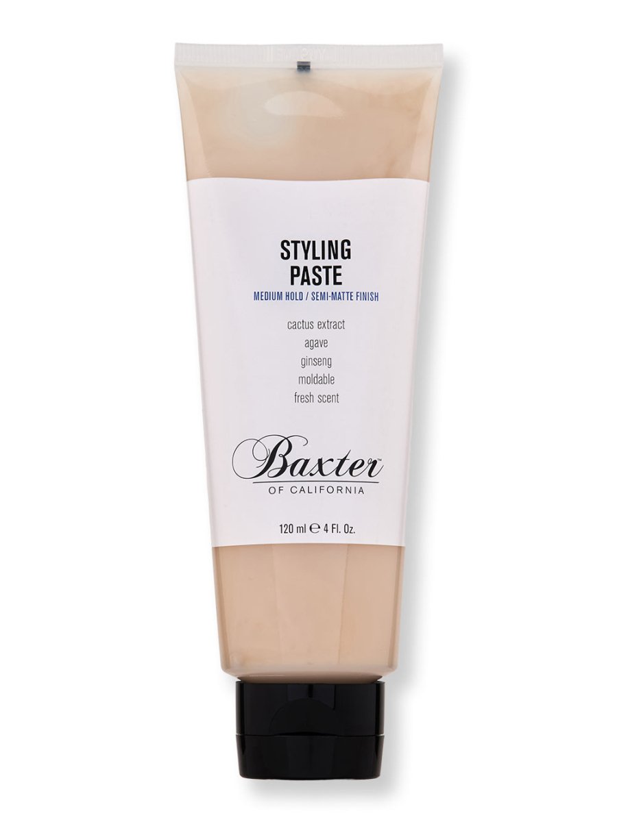 Baxter of California Styling Paste for Men - Strong Hold Hair Wax with Natural Ingredients - Perfect for Textured, Messy & Pompadour Hairstyles at Work or Special Events