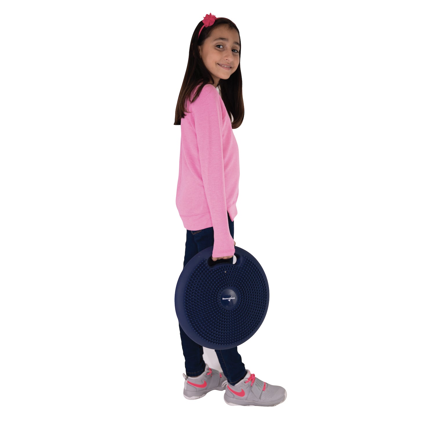 Bouncyband® Blue Portable Wiggle Seat Sensory Cushion for Kids - Flexible Classroom & Home Seating Solution for ADHD, Autism & Active Learning