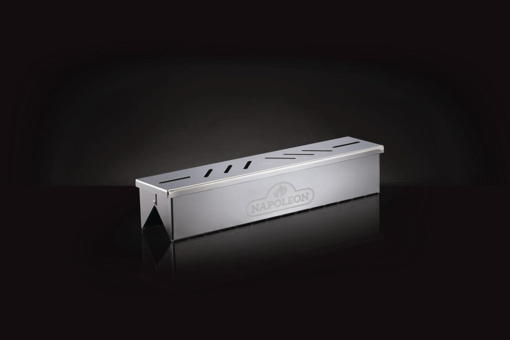Napoleon 67013 Stainless Steel Smoker Box for Grills & BBQs – Perfect for Wood Chips, Smoking Meats & Enhancing Flavor on Gas Grills, Outdoor Cooking & Backyard Parties
