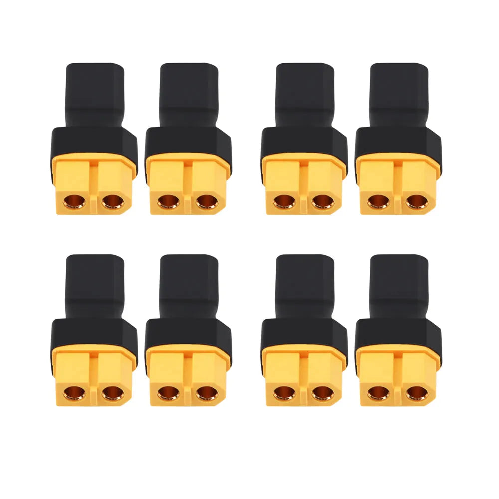 XT60 to XT30 Adapter Plug - Female to Male Connector for RC Lipo Batteries, FPV Drones, Quadcopters - Perfect for Battery Conversion & Power Distribution in RC Models