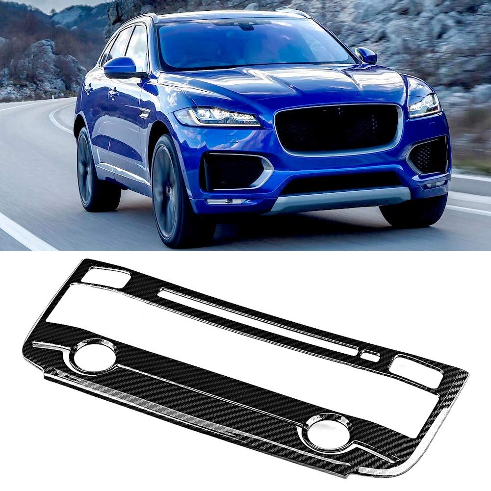 Carbon Fiber AC Center Frame Trim for Jaguar XE XF - Premium Car Interior Upgrade for Enhanced Style & Comfort