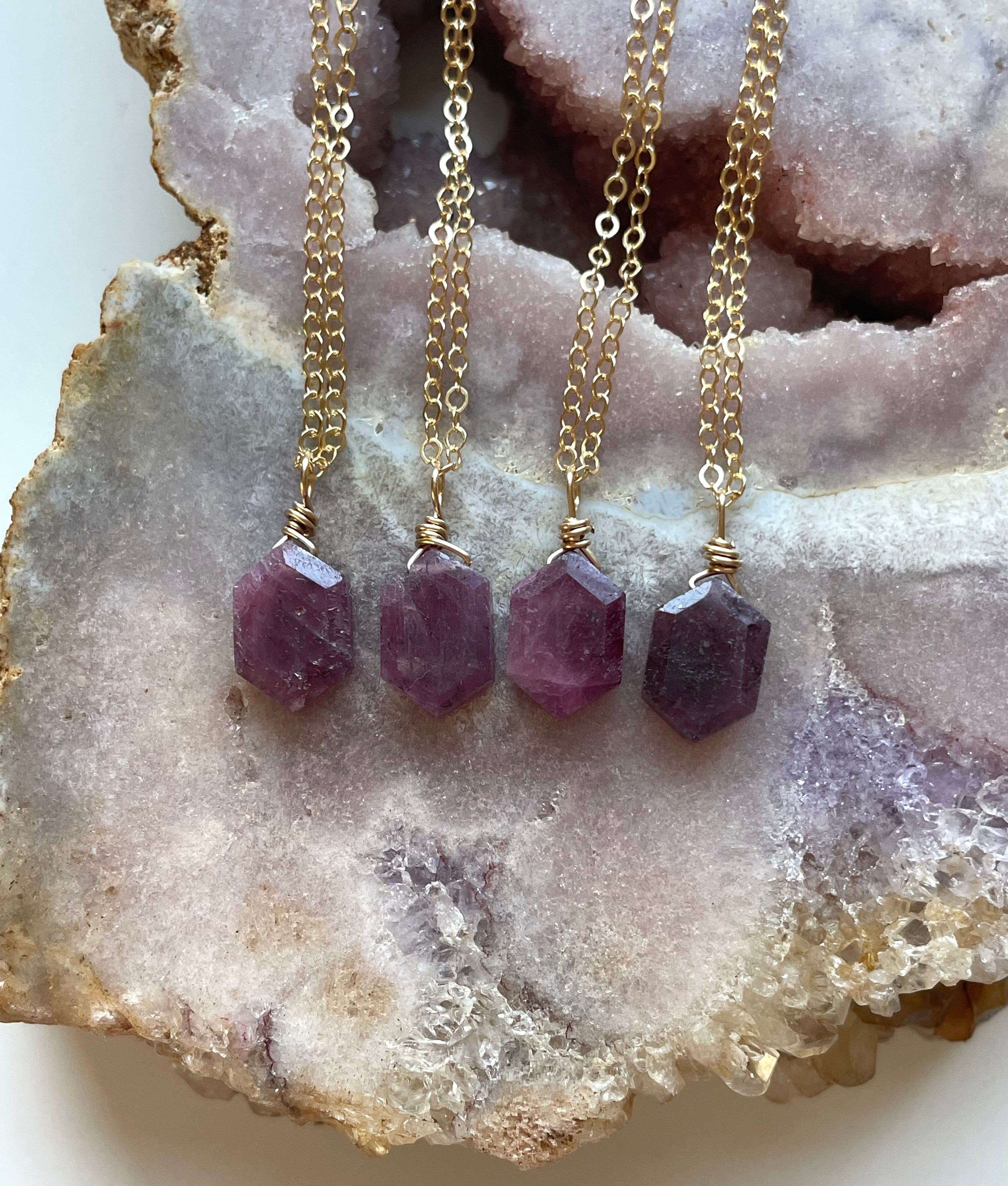 Elegant Ruby Pendant Necklace - July Birthstone Jewelry for Women | Perfect Gift for Birthday, Anniversary & Special Occasions