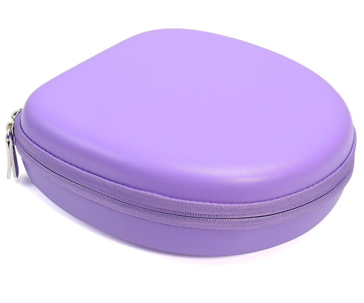 Plantronics Voyager Focus & Jabra Evolve Headset Case - Compatible with Blackwire 3210/5210/3220 & Evolve 65/40/20 UC/H800/H540/H650e - Purple Protective Travel Storage for Office, Business Calls & Remote Work