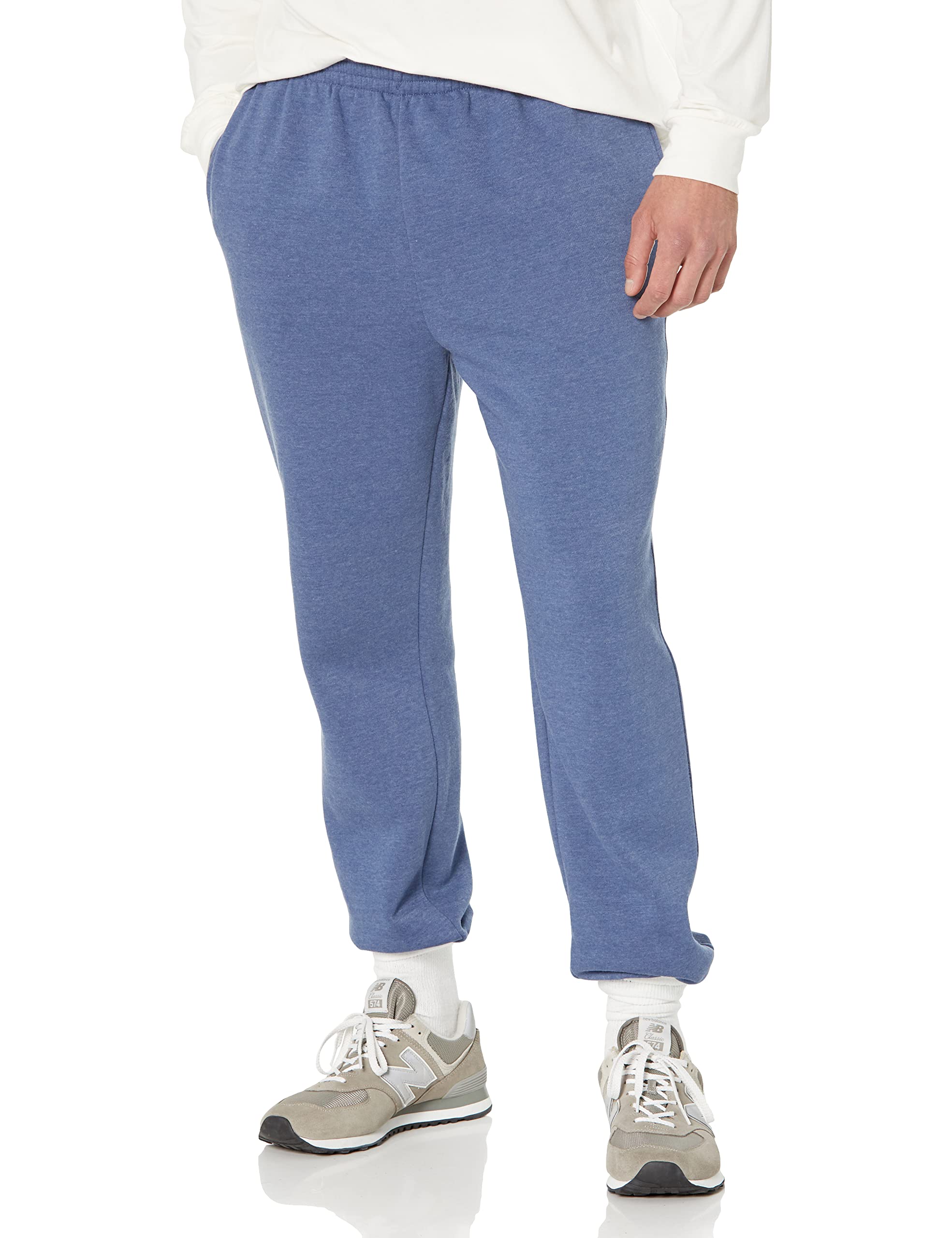 Amazon Essentials Men's Fleece Sweatpants with Closed Bottom - Comfortable & Warm Casual Pants for Lounge, Workout & Relaxation (Big & Tall Sizes Available)