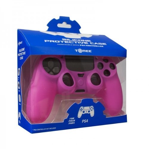 Premium Silicone Skin Protective Cover for PS4 Controller - Soft Grip, Anti-Slip, Shockproof (Pink) - Perfect for Gaming, Travel & Long Play Sessions