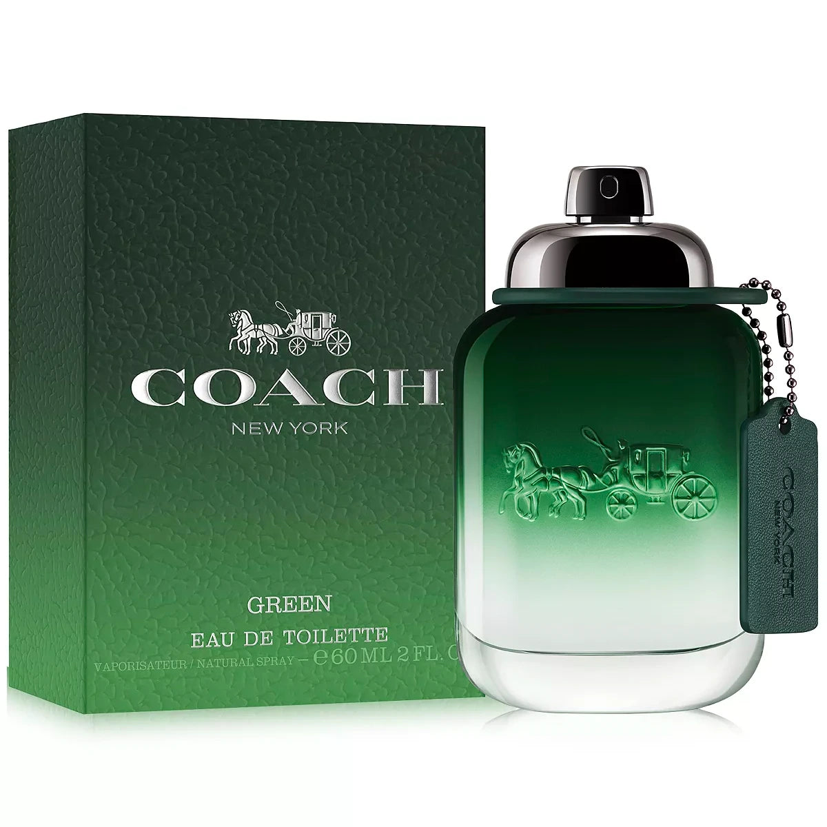Coach Green 2.0 oz Eau de Toilette Spray for Men - Fresh Citrus & Woody Fragrance for Day & Night Wear, Office & Date Nights