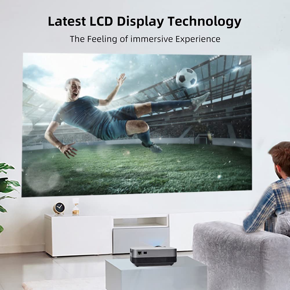 1080P Full HD Video Projector for Home Cinema - Supports Movie & TV Box | Perfect for Movie Nights, Gaming & Outdoor Entertainment