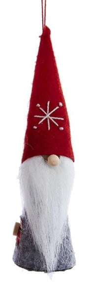 6 Pack Wooden Dwarf Figurines - Handcrafted Christmas Tree Ornaments for Holiday Decor, Gift Giving & Fairy Garden Accessories