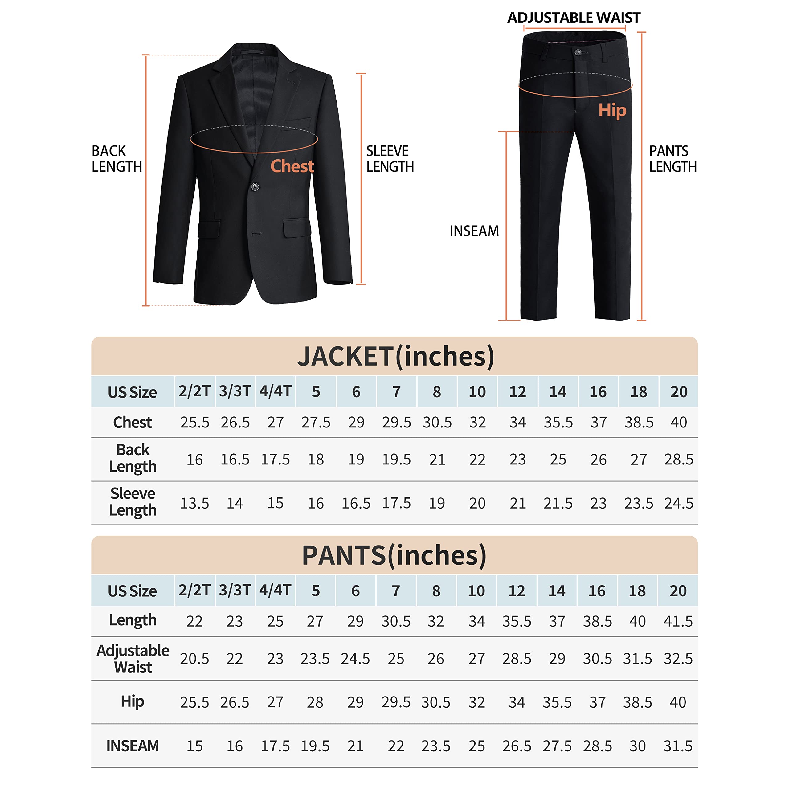 ELPA Boys 7-Piece Plaid Suit Set - Slim Fit Formal Wear for Little Kids & Big Youth - Perfect for Weddings, Parties, and Special Occasions