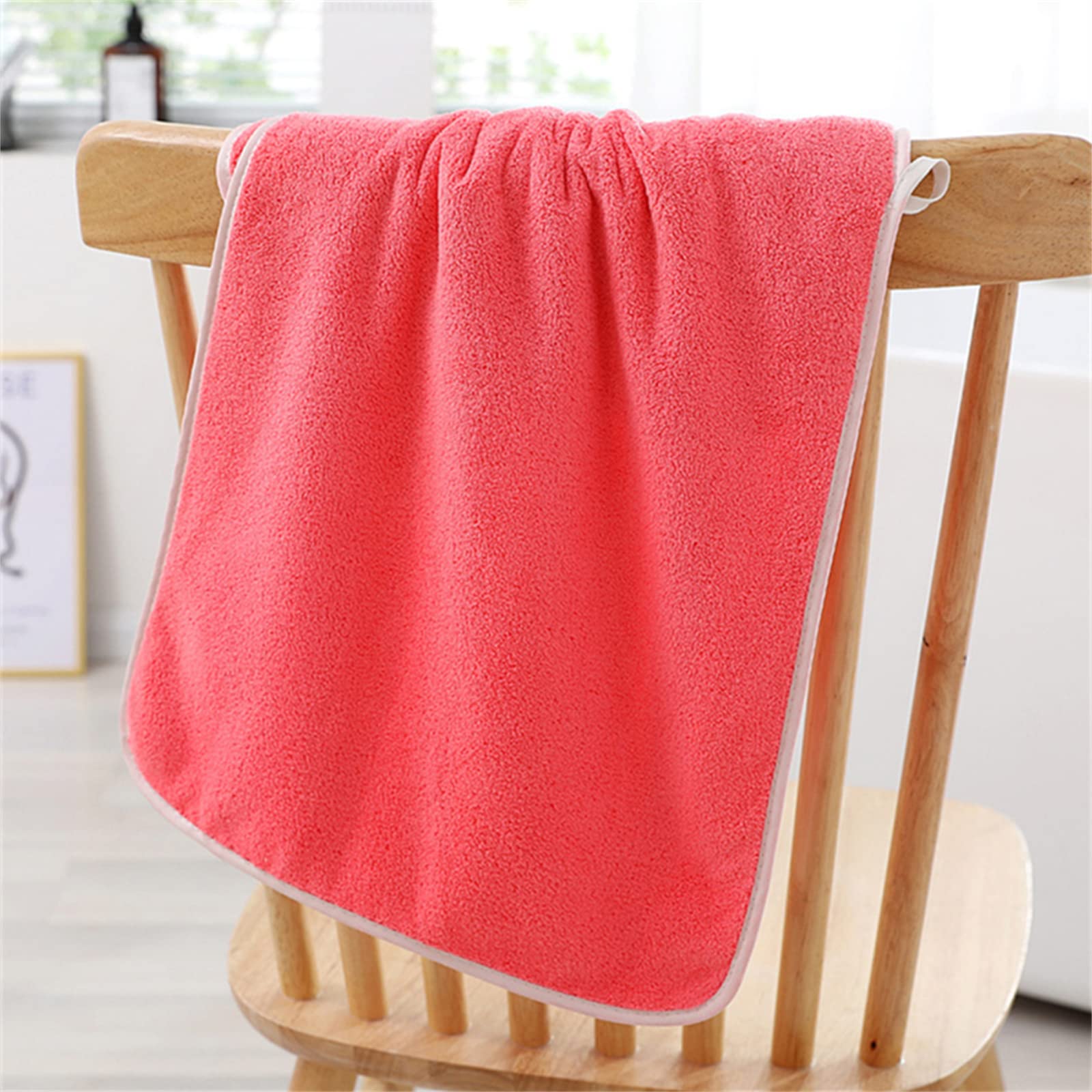 Premium Microfiber Bath Towel - Ultra Soft & Super Absorbent Quick Dry Towel for Adults & Baby - Fluffy Hair Towel, Gym Towel, Beach Towel - Multipurpose for Bath, Spa, Swimming & Travel - Assorted Colors