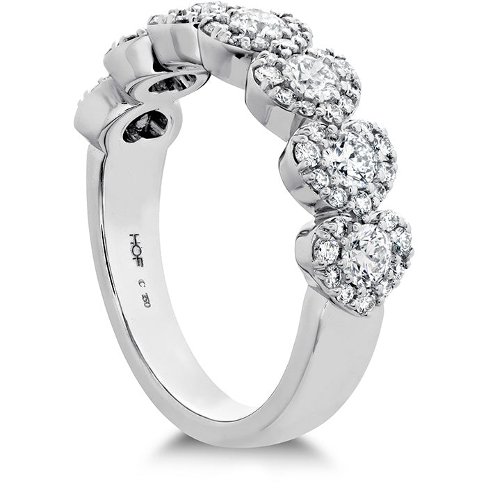 Hearts On Fire Fulfillment Hearts Diamond Band Ring - Elegant Stackable Wedding Band for Women, Perfect for Anniversaries & Everyday Wear